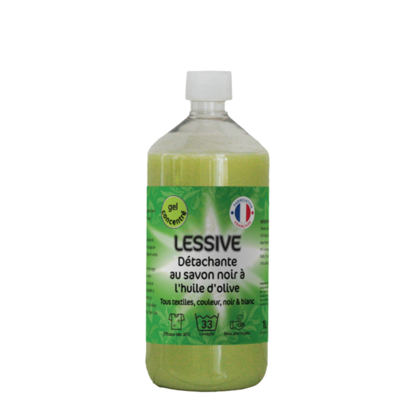 Détergent Textile Détachant au Savon Noir – 1L